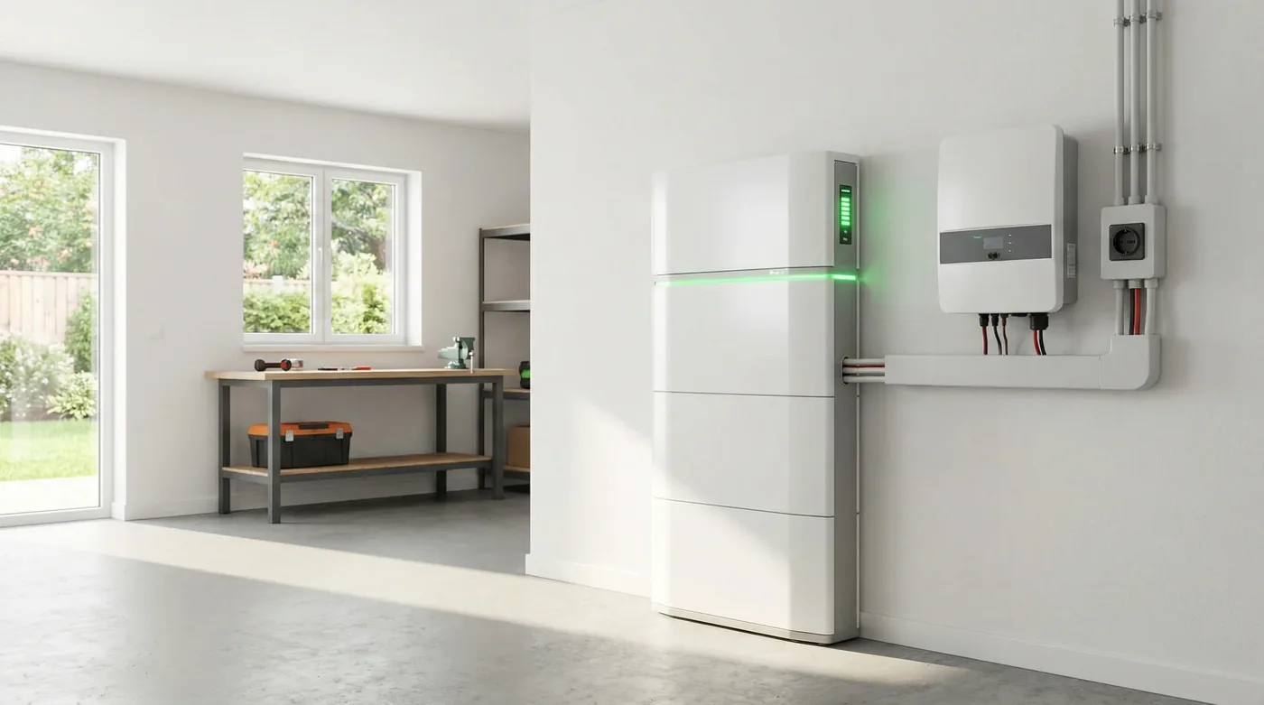 Moderner Batteriespeicher für Zuhause